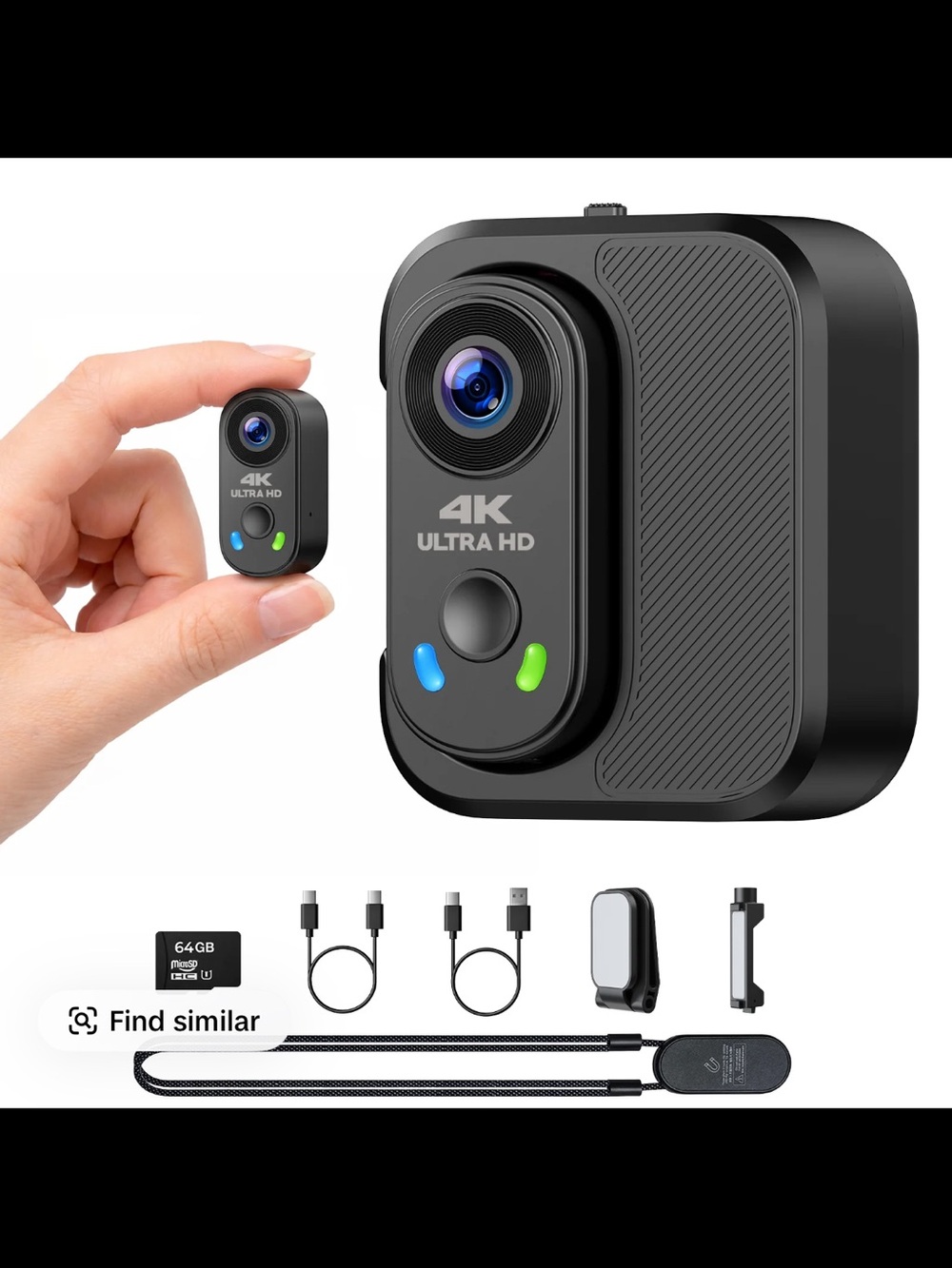 Brand new 4K Ultra HD Mini Action Camera - Black